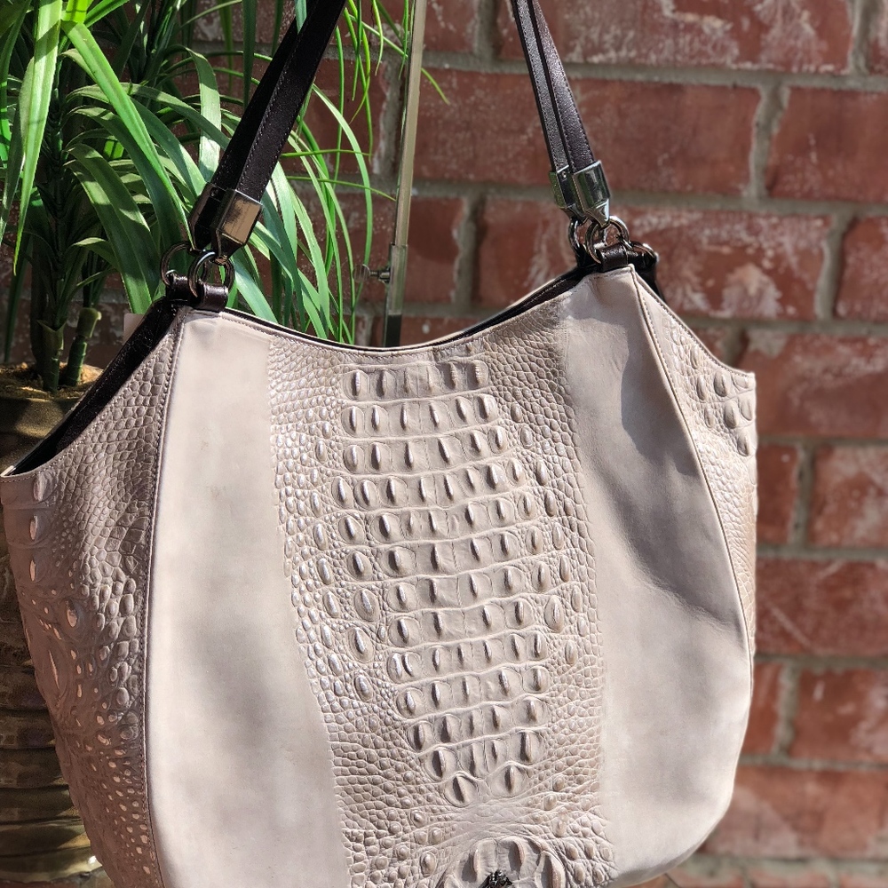 Brahmin Smoke Thelma Wilmington Tote RARE - Picture 2 of 8